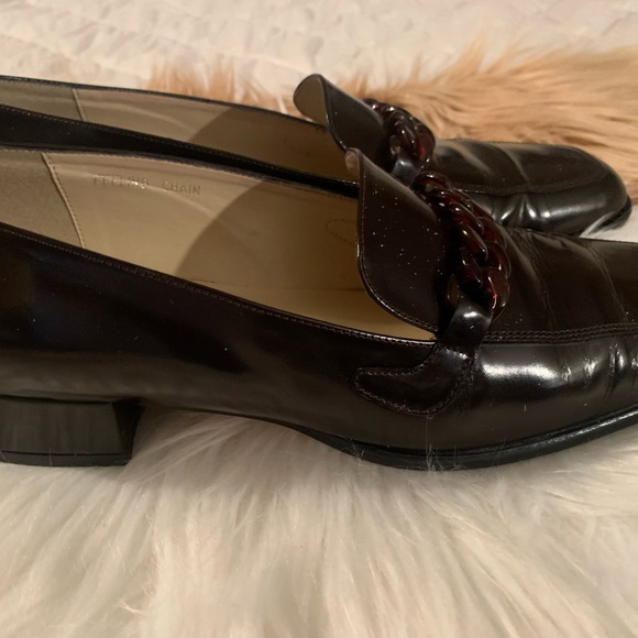 GIANNETTI BROWN LEATHER LOAFERS. - Picture 5 of 6